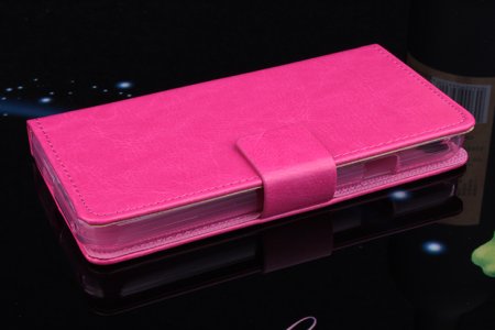 Flip Leather Cover Stand Case for Zopo C2 ZP980 Smartphone Rose