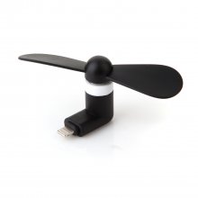 Portable Lightning 8pin Male USB Fans for iPhone 5/ 5S/ 6 Black