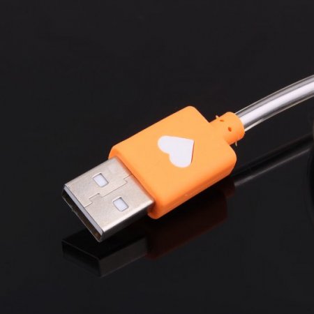 3-in-1 Colorful LED Light USB Charging Date Cable for iPhone iPad
