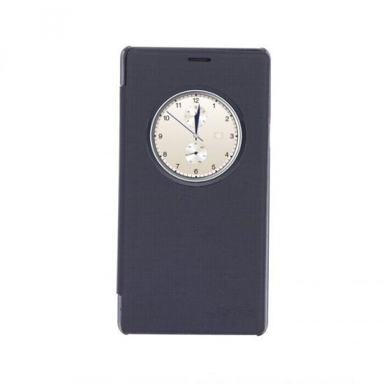 Original S-View Flip Cover Protective Case for Mstar S100 Smartphone- Black