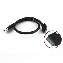 7.85Inch Bendable Metal Stand Data Cable for Iphone 4/4S Black
