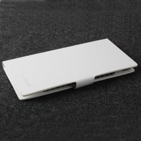 Fashion Leather Flip Case Cover for NEO M1 Smartphone White