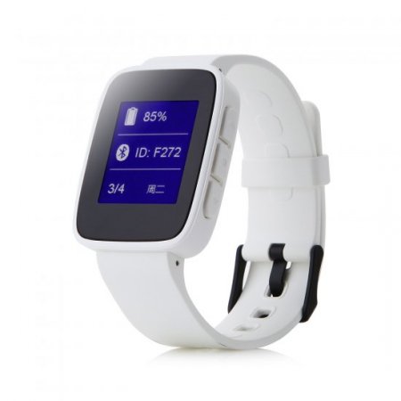 WeLoop Tommy 1.26" LCD Smart Watch w/ Bluetooth 4.0 Support Message Display -White