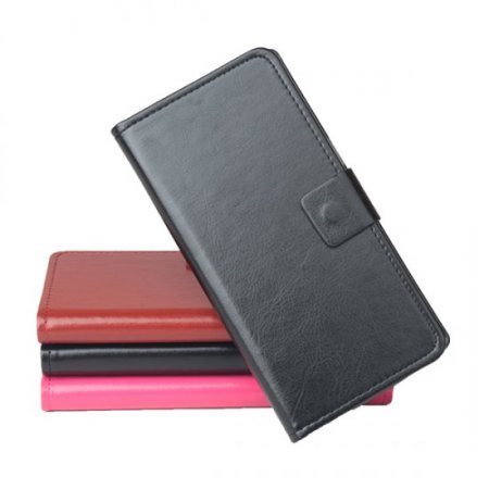Protective PU Leather Flip Case for Cubot S222 Smartphone Rosy