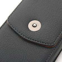 Flip Style Protective Leather Case Cover for Samsung Galaxy Note i9220 N7100 Black