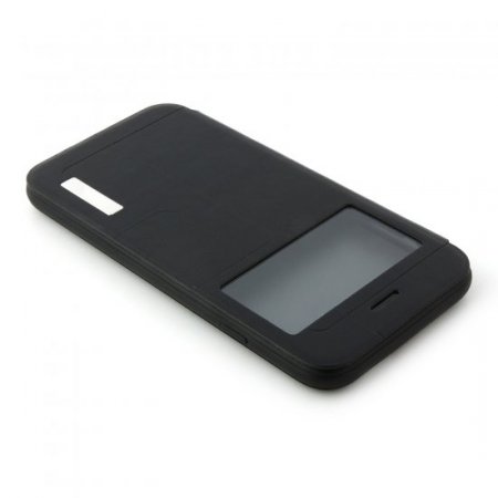 Fashion Protective Flip Cover Case For iPhone 6 Smartphone Black