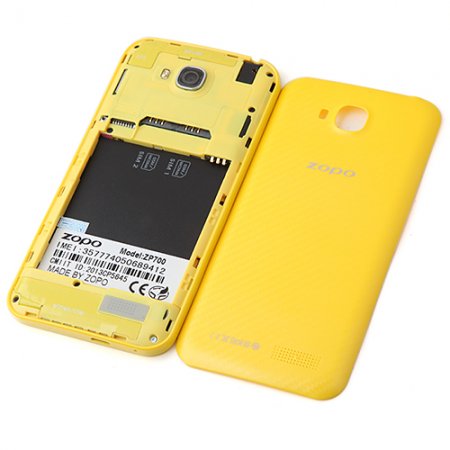 ZOPO ZP700 Cuppy Smartphone MTK6582 Quad Core 1.3GHz Android 4.2 4.7 Inch 3G GPS OTG OTA- Yellow