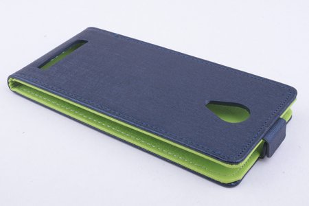 Leather Flip Cover Stand Case for THL T6S & T6 Pro Smartphone Blue