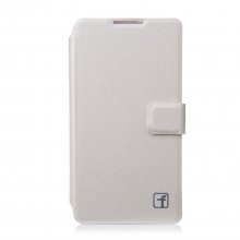 Fashion Flower Show Leather Stand Case Cover for Coolpad 7295C Smartphone White