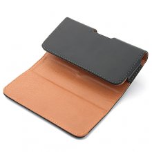 Smooth Magnetic Closure Protective Leather Case Cover for Hero V6888 Smartphone Black