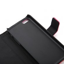 Magnetic Closure Protective Flip Cover Stand Crocodile Stripe Leather Case for iPhone5c