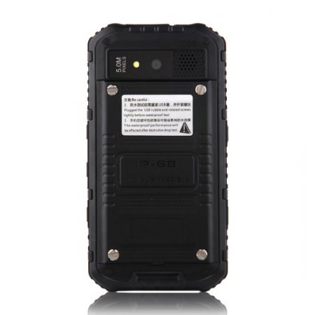 A8 Smartphone IP68 Android 4.2 MTK6572W SOS Power Bank 3000mAh Battery - Black