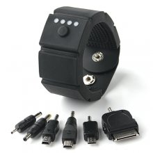 Power Bank Wrist 1500mAh Battery Charger Mini USB Port Black