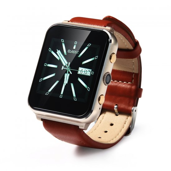 iLepo 400 Watch Phone Smart Bluetooth Watch MTK6261A 1.54 Inch for Android iOS Gold