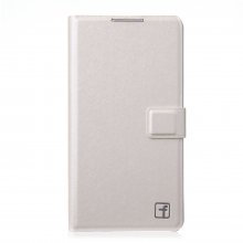 Fashion Flower Show Leather Stand Case Cover for Coolpad 8089 Smartphone White