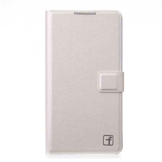 Fashion Flower Show Leather Stand Case Cover for Coolpad 8089 Smartphone White