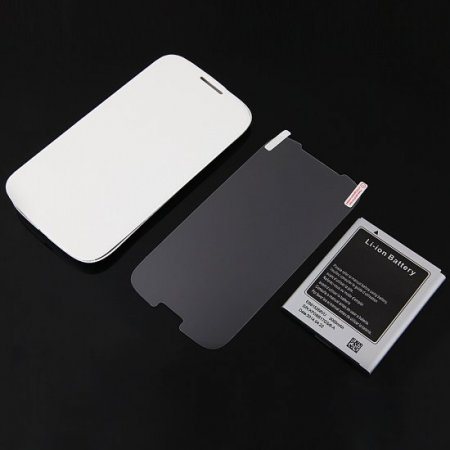 Original Battery + White Flip Cover Case + Screen Protector for Star N9330 Smartphone