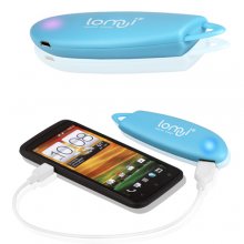 Lomui L260 2600mAh Cute Fish Pattern Power Bank for Smartphones Tablet PC PSP MP4