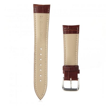 Crocodile Split Leather Buckle Watch Bands Straps For Apple Watch 38mm&42mm Brown