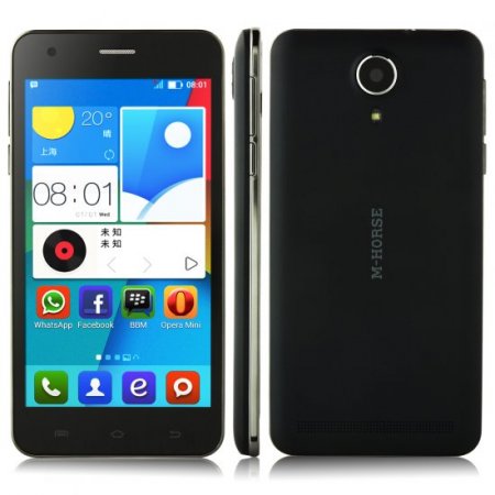M-HORSE S80 Smartphone Android 4.4 MTK6582 Quad Core 1GB 8GB 5.0 Inch Black