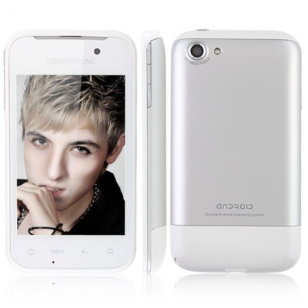 HG21 Smart Phone Android 2.3 OS TV WiFi 3.5 Inch Multi-touch Screen- Grey