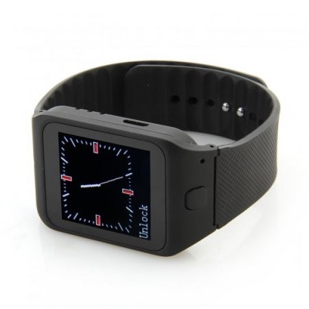 Atongm W003 Smart Watch Phone 1.44 Inch Touch Screen Bluetooth Camera FM Black