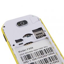 F599 Smartphone Android 2.3 MTK6515 3.4 Inch TFT Capacitive Screen - Yellow