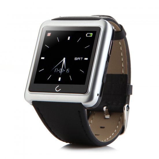U Watch U10 Smart Bluetooth Watch 1.54" Screen for iOS & Android Smartphones Silver
