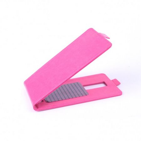 Leather Flip Cover Case Stand for Leagoo Lead 1 Smartphone Pink