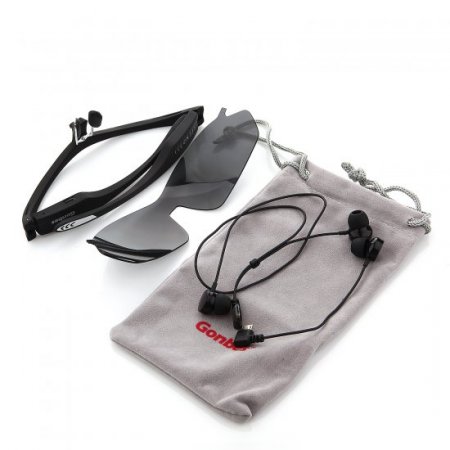 Gonbes K2 Voice Control Wireless Bluetooth Stereo Headset Smart Glasses Sunglasses