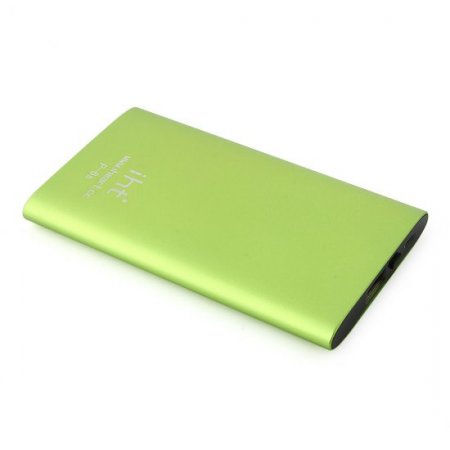 IHT P-6S 6600mAh Power Bank with 3-in-1 USB Cable for Smartphone Green