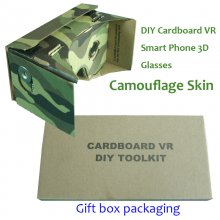 DIY Google Cardboard Virtual Reality 3D Camouflage Skin version Glasses for Smartphones