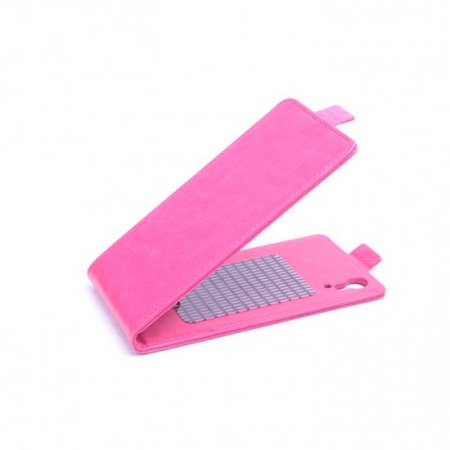 Leather Flip Cover Case Stand for Cubot X9 Smartphone Pink