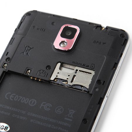 N3 Smartphone MTK6589 Quad Core Android 4.2 1GB 8GB 5.7 Inch IPS HD Screen- Pink