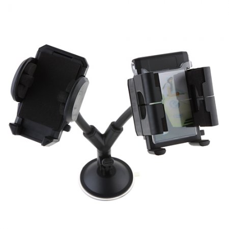Double Holder Magic Stand with Suction Cup for iPhone/Mobile Phone/MP4/PDA