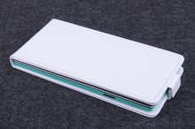 Leather Flip Cover Stand Case for Elephone G4 Smartphone White