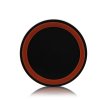 Q5 Portable Mini Wireless Charger Pad for Qi Compliant Devices Orange&Black