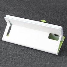 Protective PU Leather Flip Case for Elephone P2000 Smartphone White