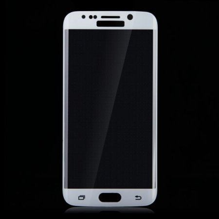 0.2mm Electroplating Tempered Glass Screen Protector for SAMSUNG S6 Edge White