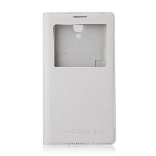 Protective Flip Cover Case for Samsung GALAXY Note 3 Neo Smartphone White