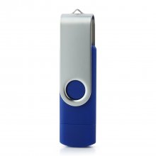 Portable 8GB USB 2.0 OTG Mobile And Computer Flash Drive Blue