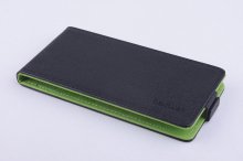 Leather Flip Cover Stand Case for DOOGEE DG310 Smartphone Black