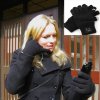 Fashion Warm Winter Bluetooth Talking Touch Screen Magic Gloves with Microphone Black
