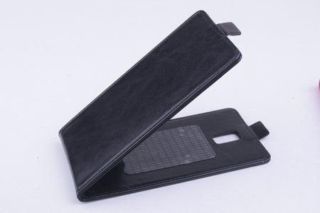 Leather Flip Cover Stand Case for DOOGEE DG580 Smartphone Black