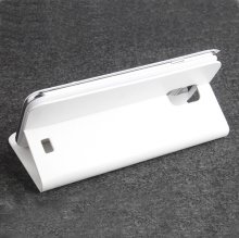 Fashion Leather Flip Case Cover for DOOGEE VOYAGER2 DG310 Smartphone White