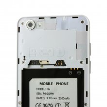 Elephone P6i Smartphone Android 4.4 MTK6582 5.0 Inch QHD Screen OTG White+Silver