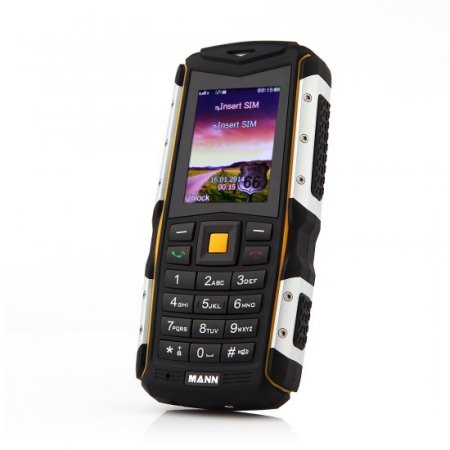 MANN ZUG S Value Phone 2.0 Inch IP67 Dual SIM Card Bluetooth FM Camera Black & Yellow