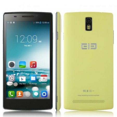 Elephone G5 Smartphone Smart Wake Android 4.4 MTK6582 5.5 Inch HD IPS Screen- Yellow