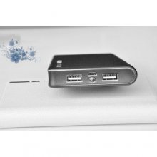 Fashion Wallet Pattern 12000mAh Mobile Power Bank for Smartphone Tablet PC