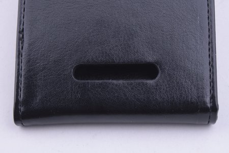 Leather Flip Cover Stand Case for DOOGEE DG580 Smartphone Black